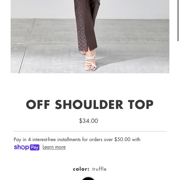 Strapless leather top. So so cute and fits so nicely - Picture 4 of 5